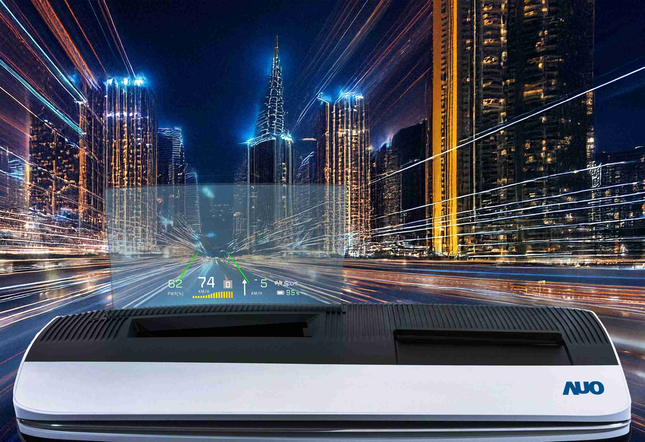 壹号平台推出13吋Micro LED抬头显示器，，，提供高入眼亮度、、高色彩饱和度的显示质量，，，在阳光下或黑暗中都清晰可见，，，并利用Micro LED模块体积小的优势，，，，解决车用空间有限的痛点