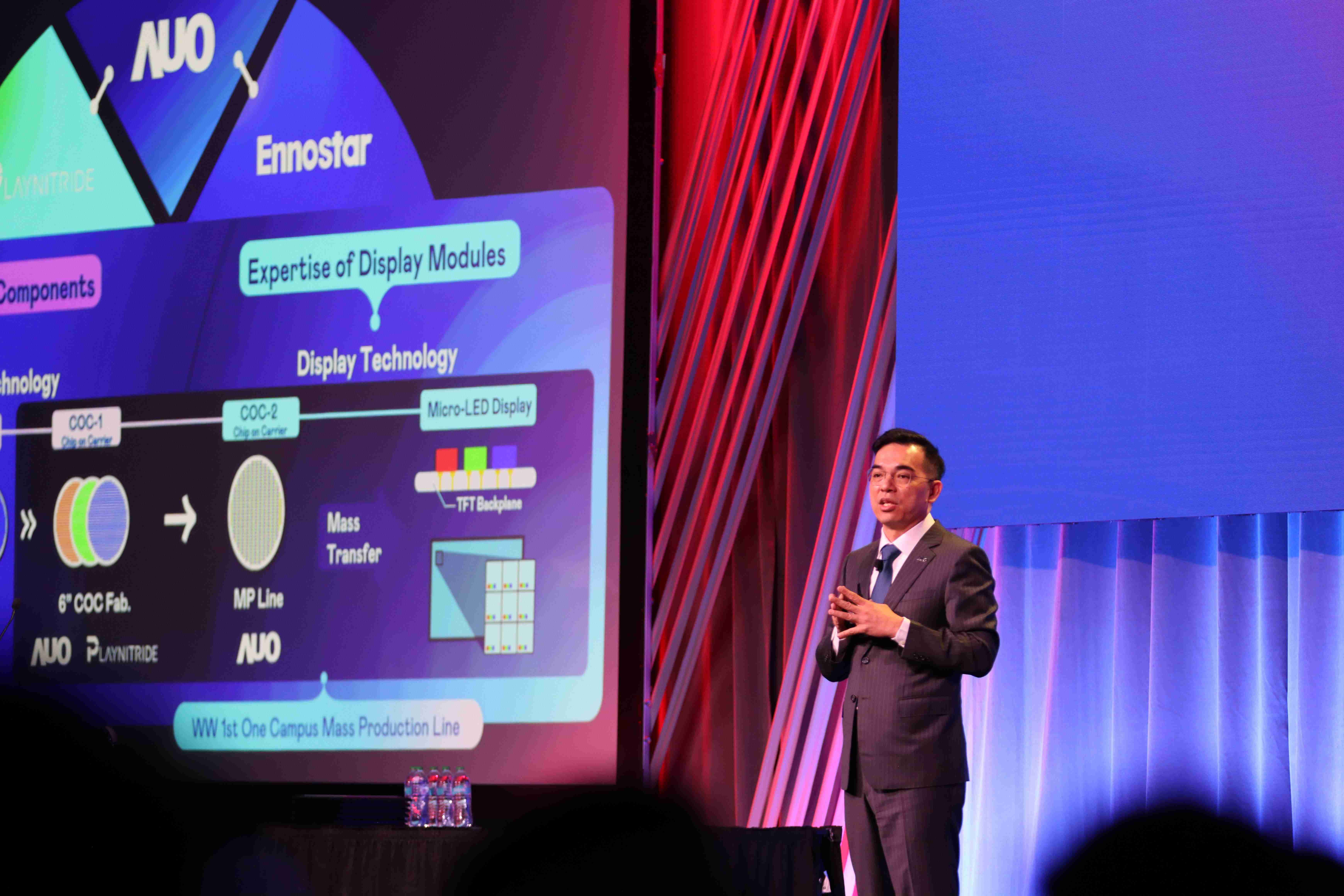 2025 SID显示周登场，，壹号平台光电执行长暨总经理柯富仁博士以〝Redefining Displays: Inspiring New Possibilities〞发表主题演说，，，，带领壹号平台以智能显示解决方案先驱，，，，透过AI赋能，，，重塑显示的视觉创新体验